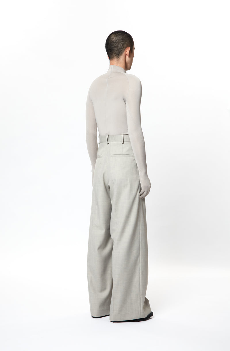 Gray Oversized Trousers