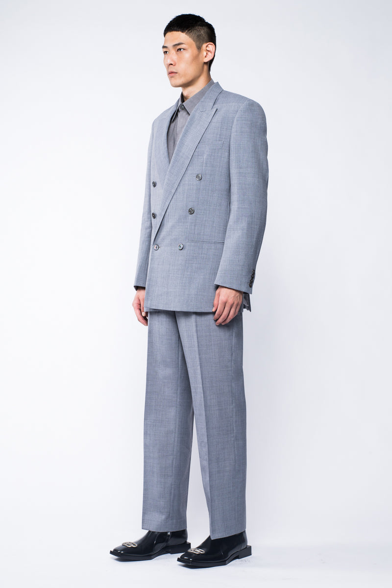 Oversized Double-breasted Suit Blazer +Pants
