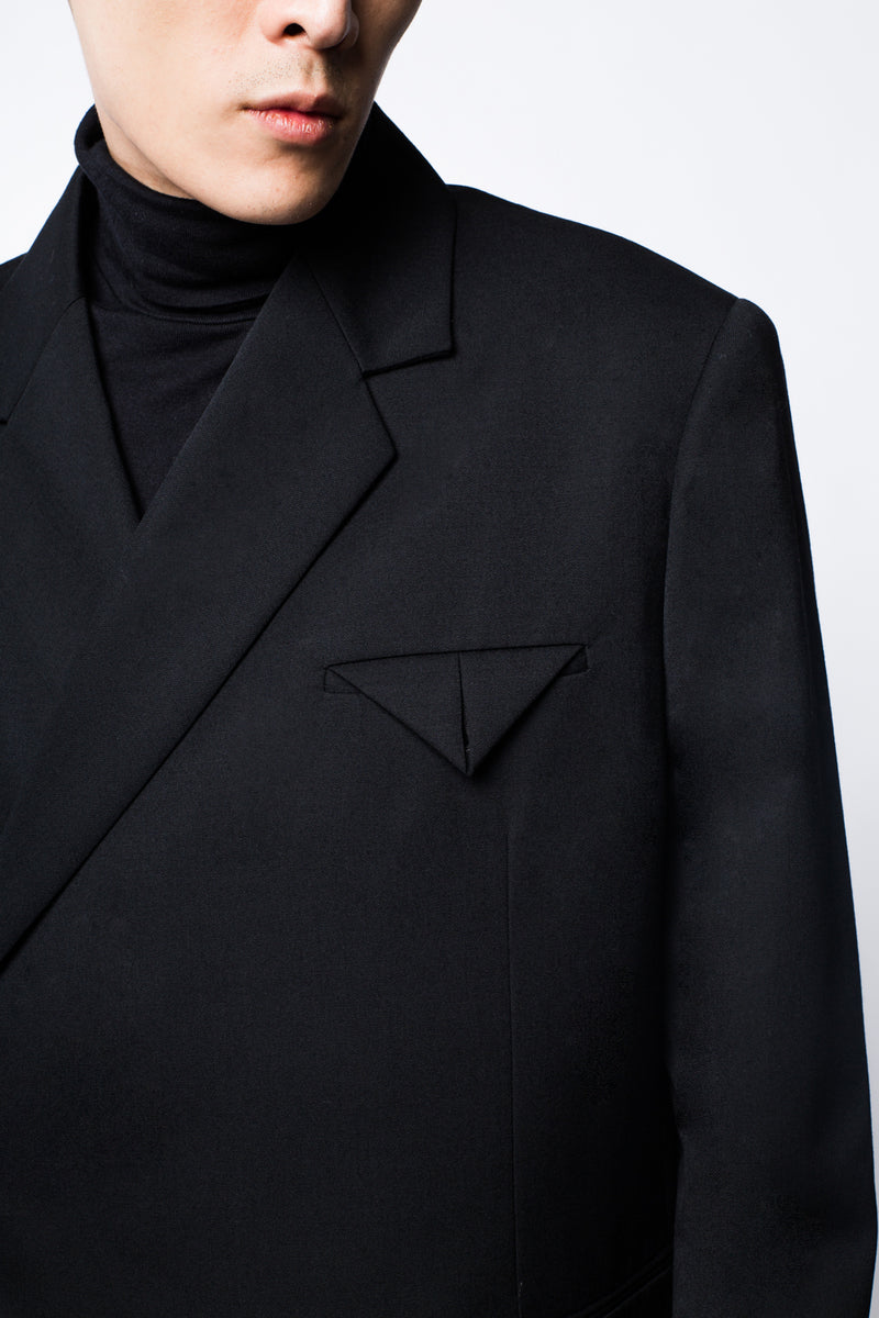 Overlap Oversized Suit Blazer + Pants